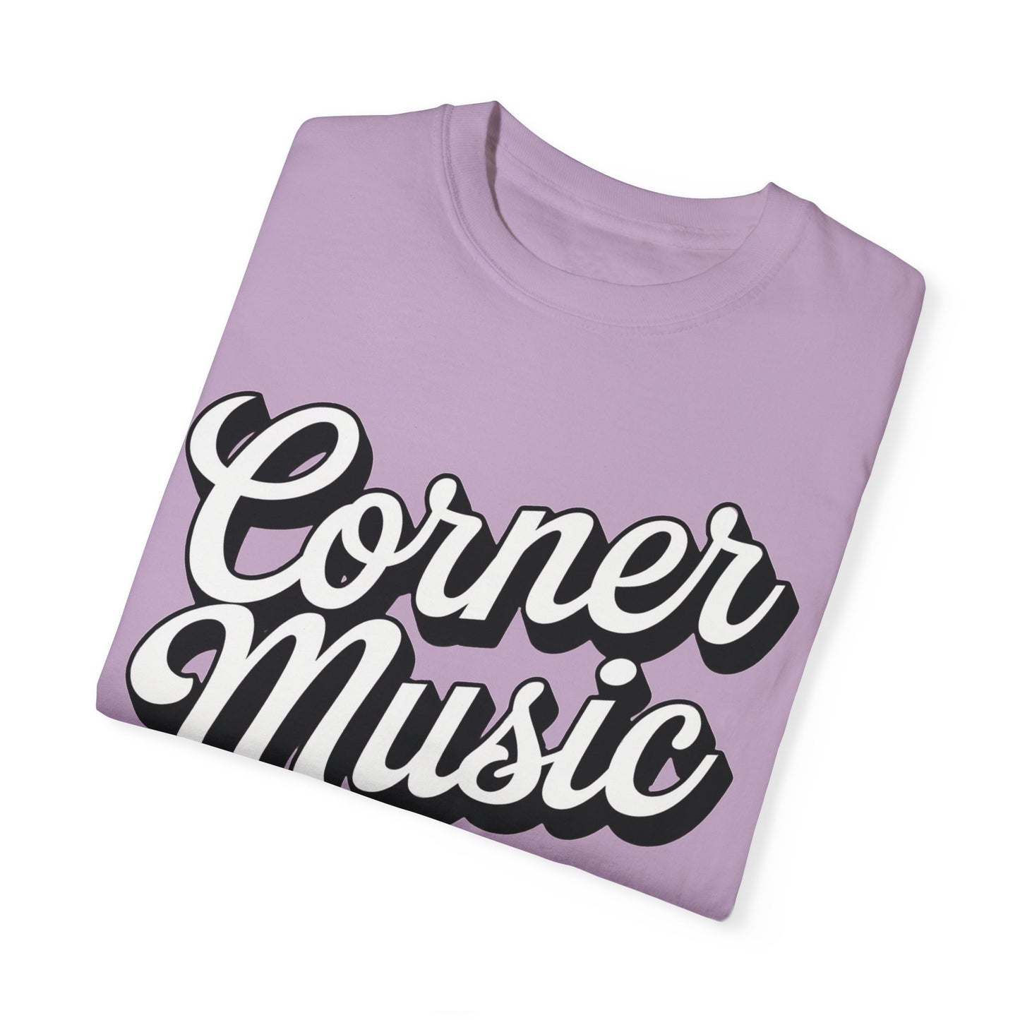 Corner Music Logo Unisex Garment-Dyed T-shirt