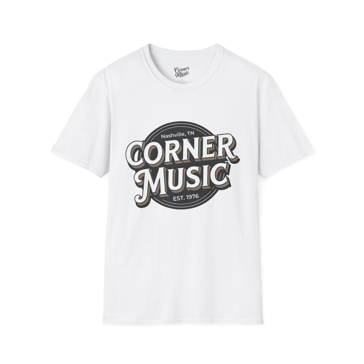 Corner Music Retro Graphic Unisex Softstyle T-Shirt