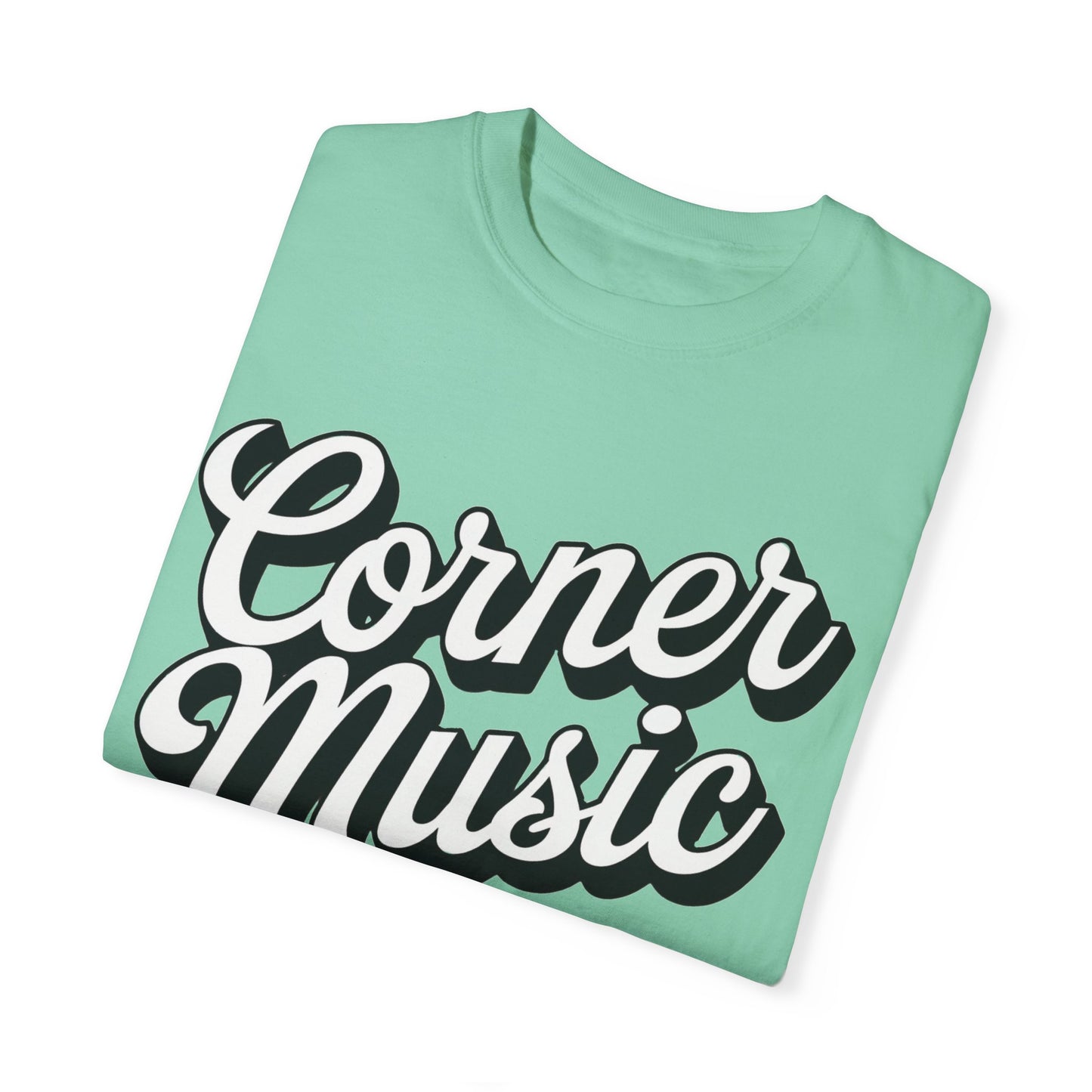 Corner Music Logo Unisex Garment-Dyed T-shirt