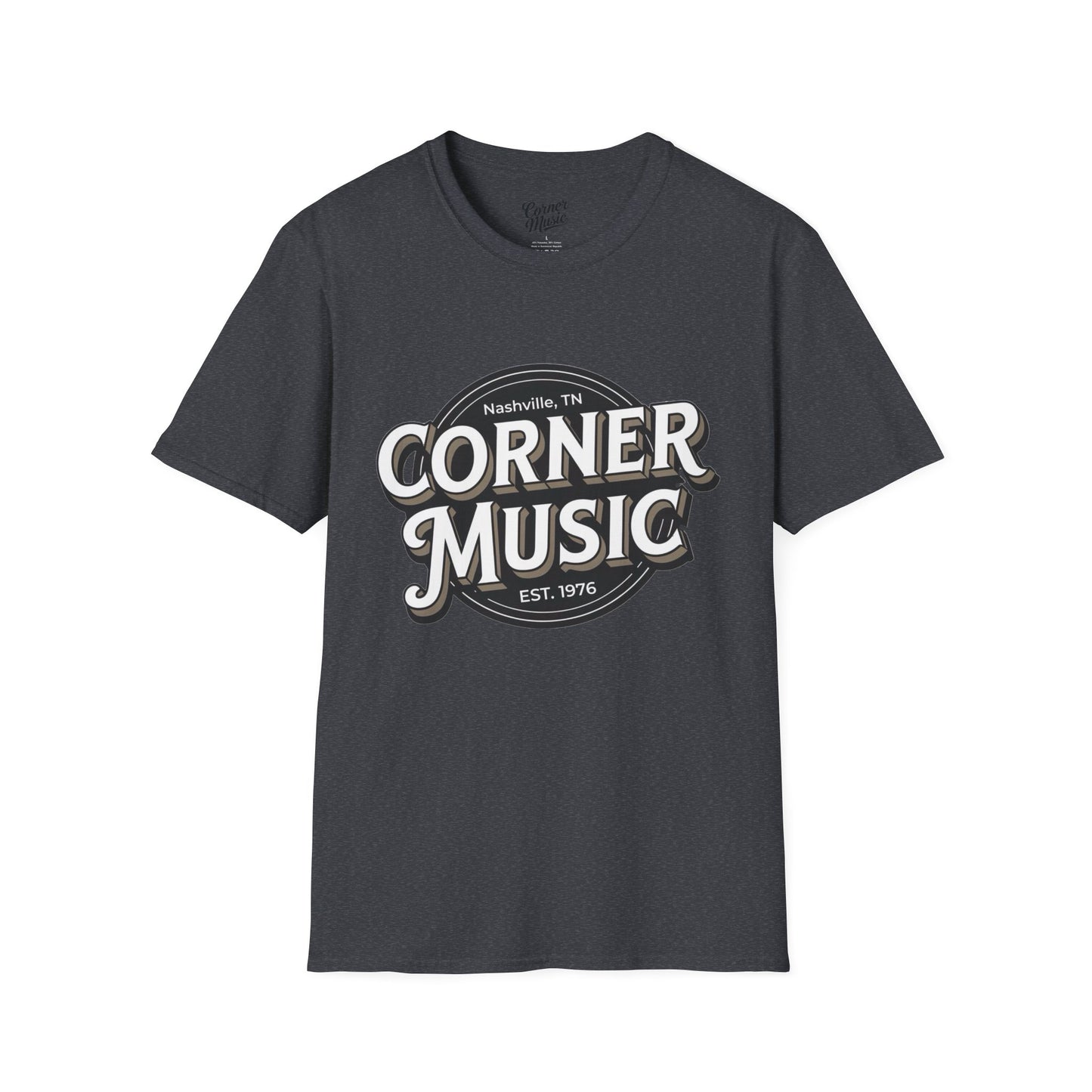 Corner Music Retro Graphic Unisex Softstyle T-Shirt