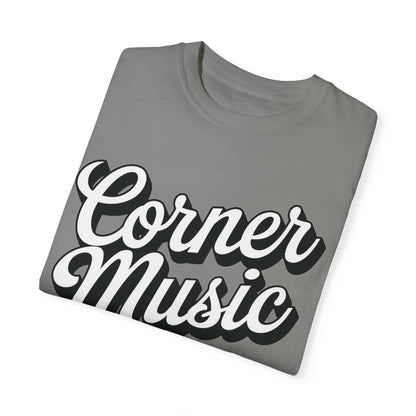 Corner Music Logo Unisex Garment-Dyed T-shirt