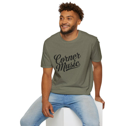 Corner Music Modern Logo Unisex Softstyle T-Shirt