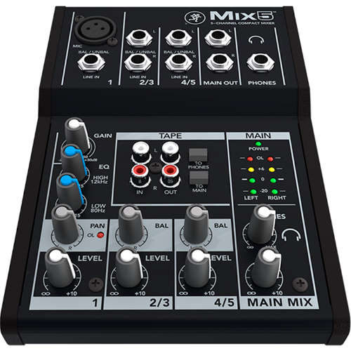 Mackie Mix5 5-Channel Compact Mixer