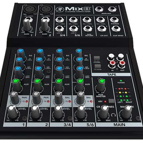 Mackie Mix8 8-Channel Compact Mixer