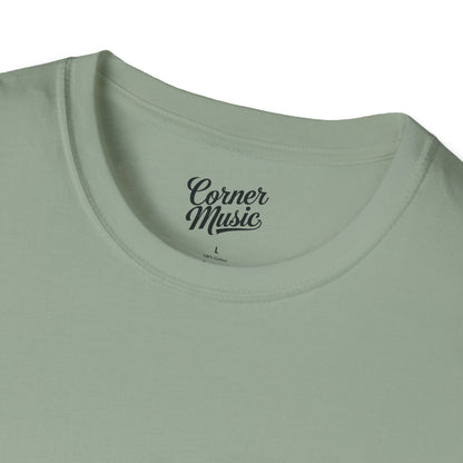 Corner Music Front+Back Design - Unisex Softstyle T-Shirt