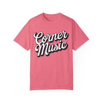 Corner Music Logo Unisex Garment-Dyed T-shirt