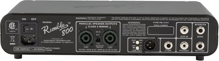 Fender Rumble 800 Bass Amp Head