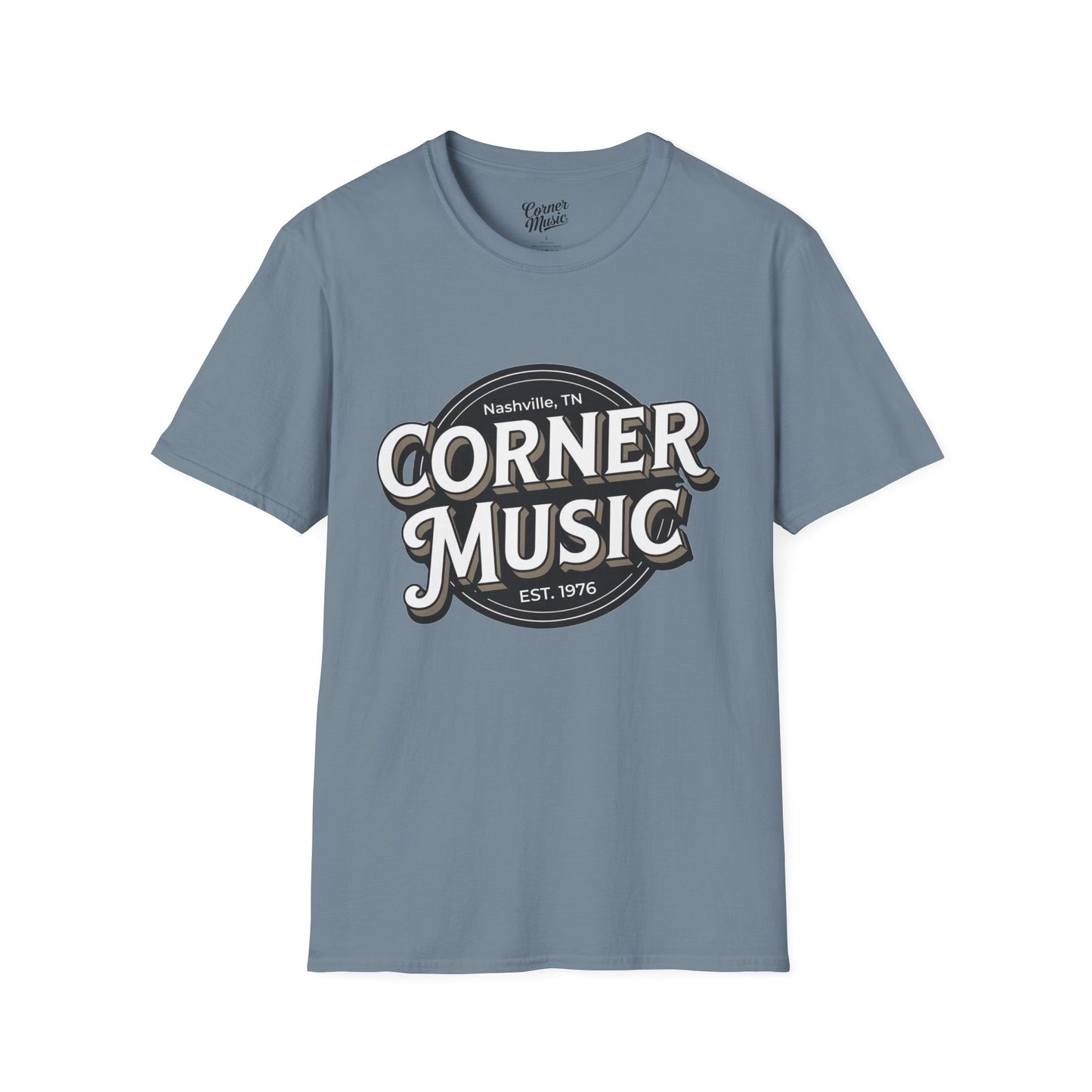 Corner Music Retro Graphic Unisex Softstyle T-Shirt