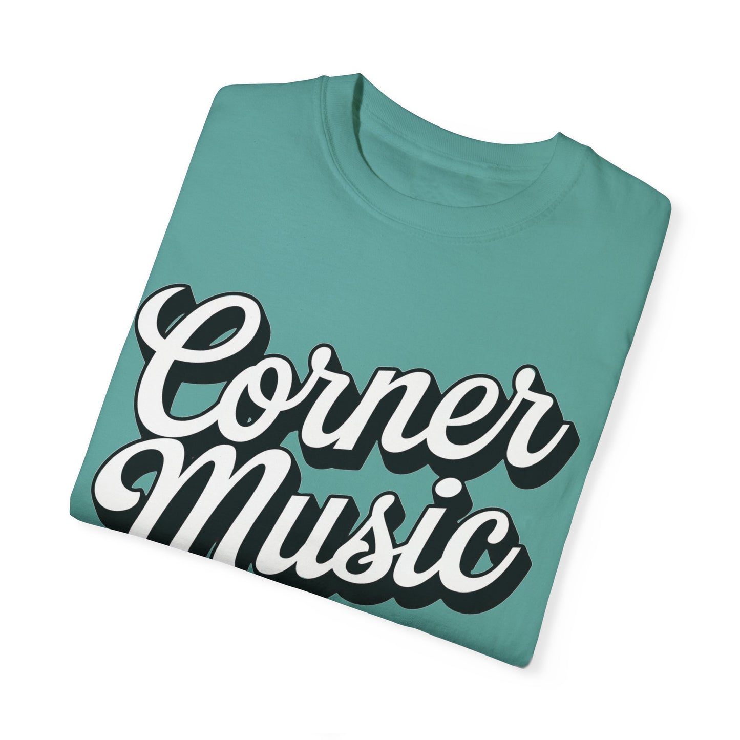 Corner Music Logo Unisex Garment-Dyed T-shirt