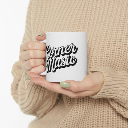 Corner Music Coffee Mug - White