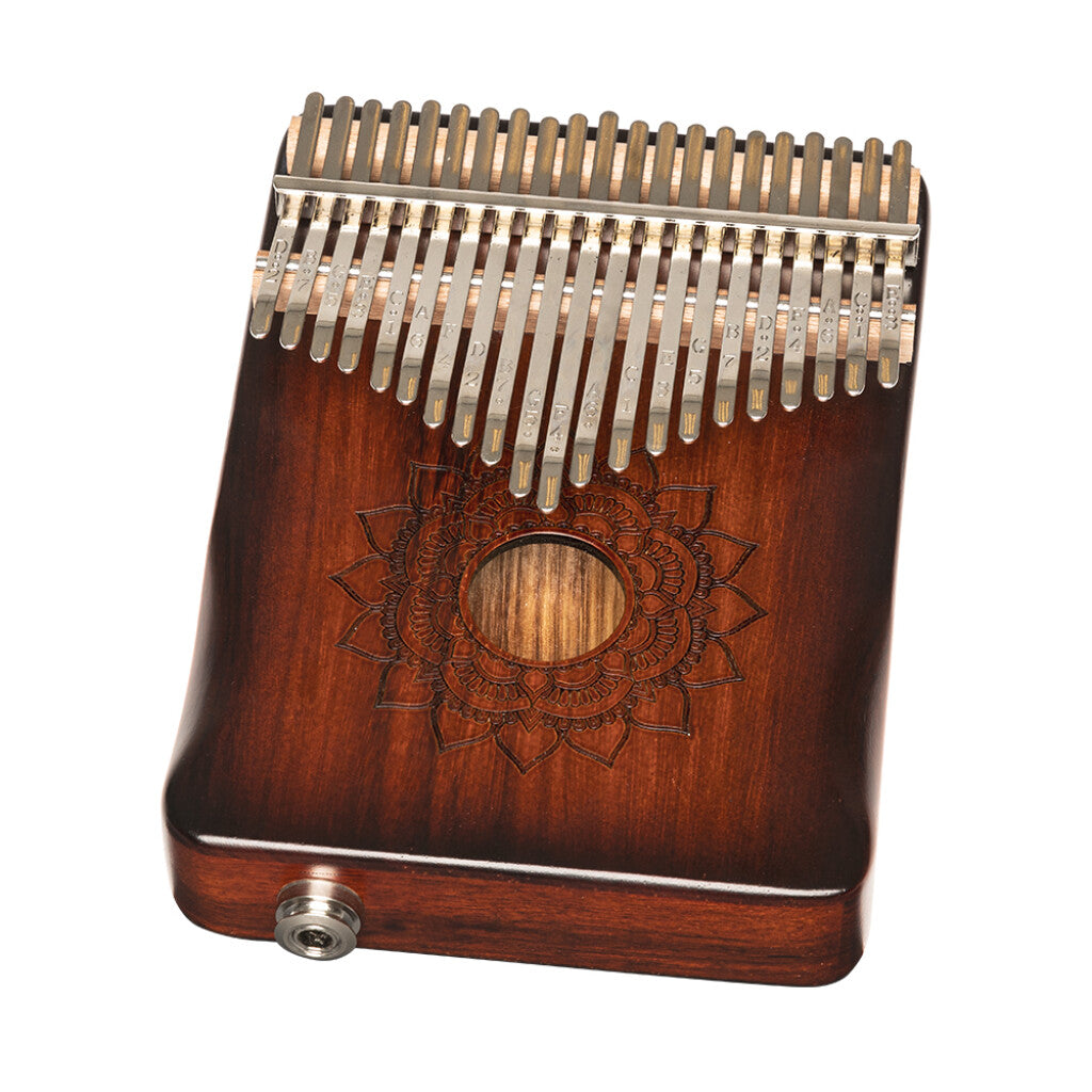 21-note Electro-Acoustic Kalimba, Zebra Wood