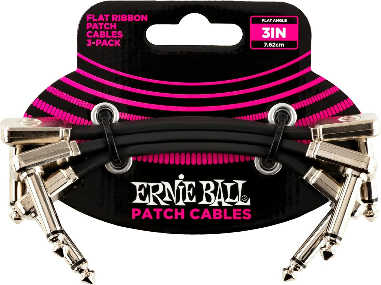 Ernie Ball Flat Ribbon Patch Cables - 3 Pack