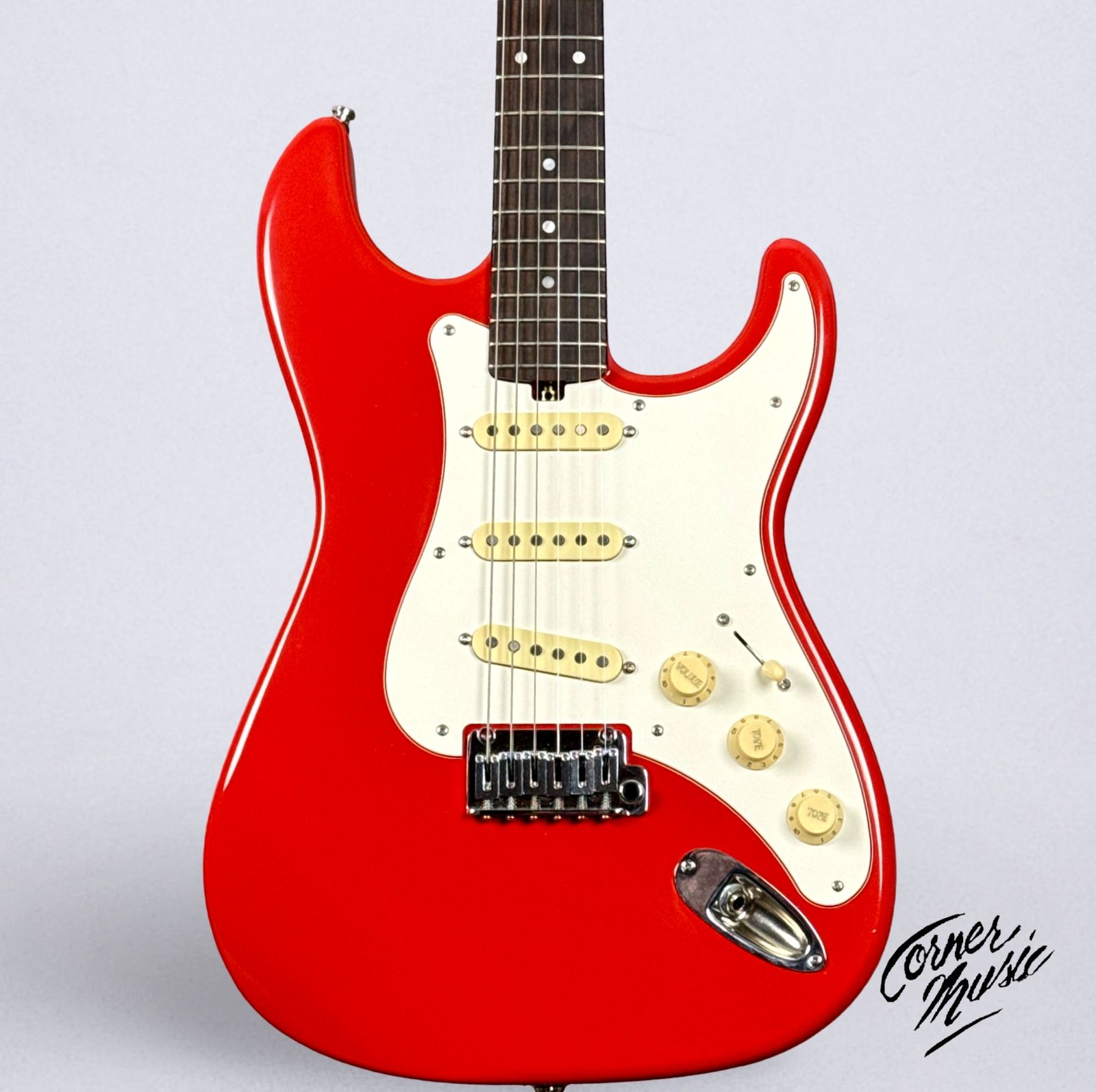 Morgan Electrics Standard Double Cut Pro 2025 - Fiesta Red