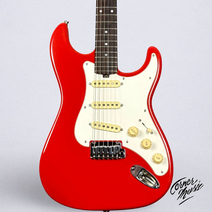 Morgan Electrics Standard Double Cut Pro 2025 - Fiesta Red