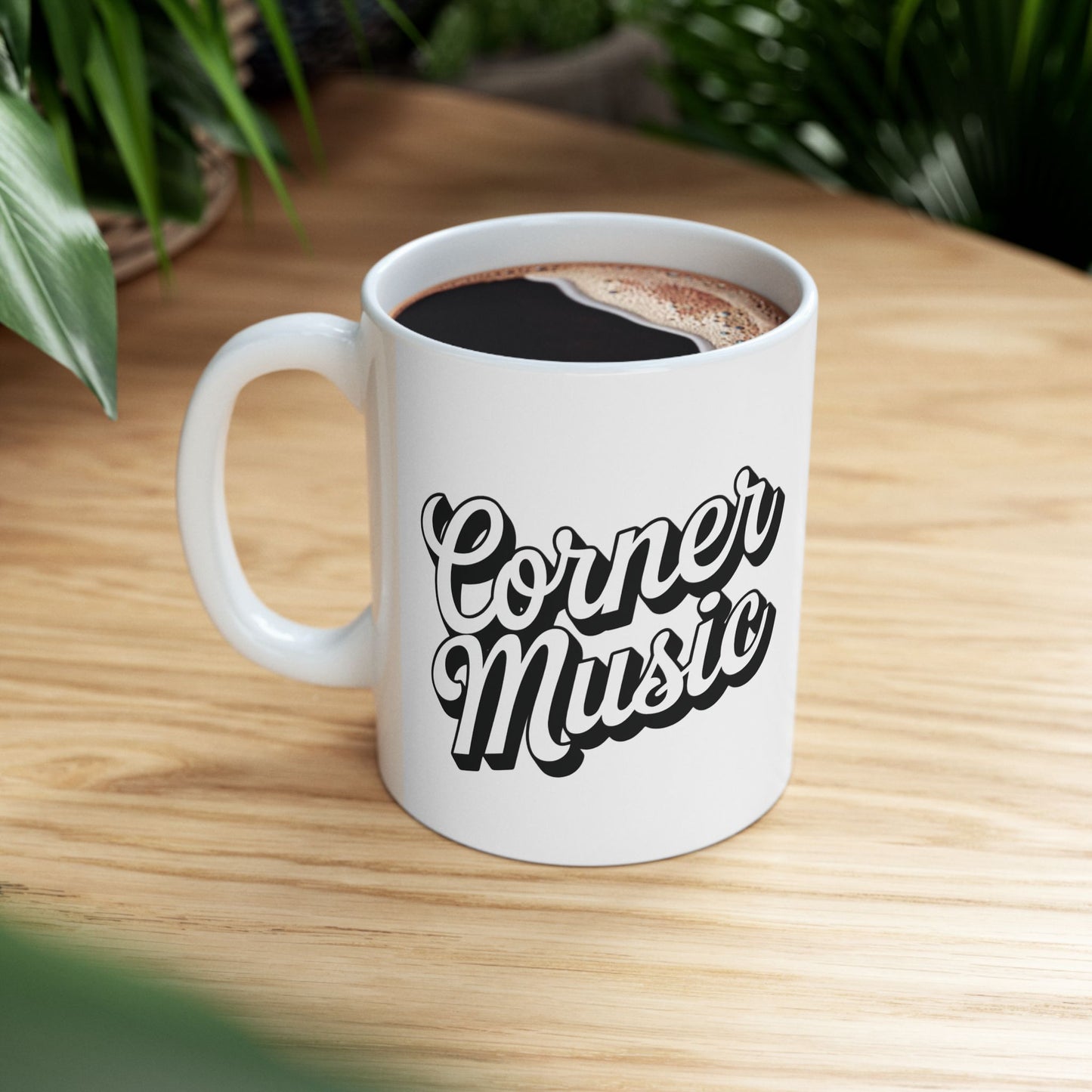 Corner Music Coffee Mug - White