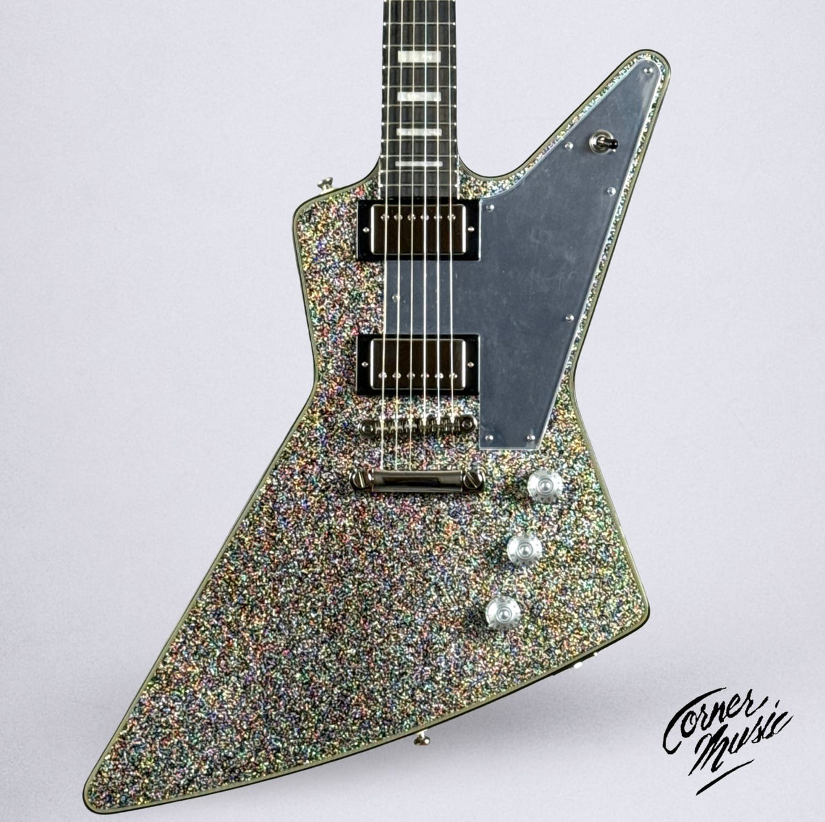 Epiphone Lzzy Hale Explorer Custom 2026 - Black Diamond Holographic Sparkle