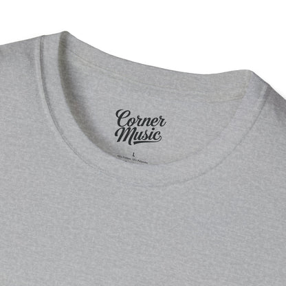 Corner Music Front+Back Design - Unisex Softstyle T-Shirt