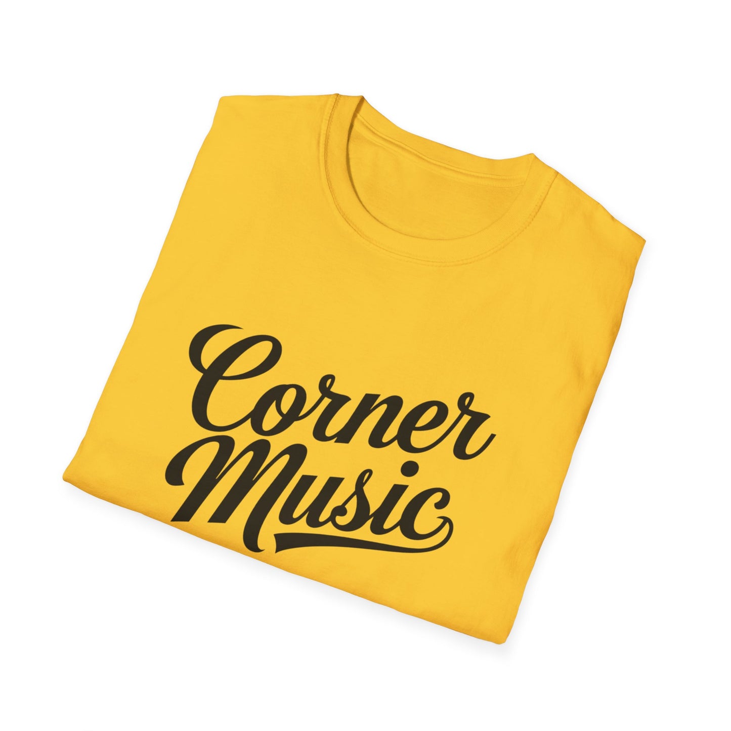 Corner Music Modern Logo Unisex Softstyle T-Shirt