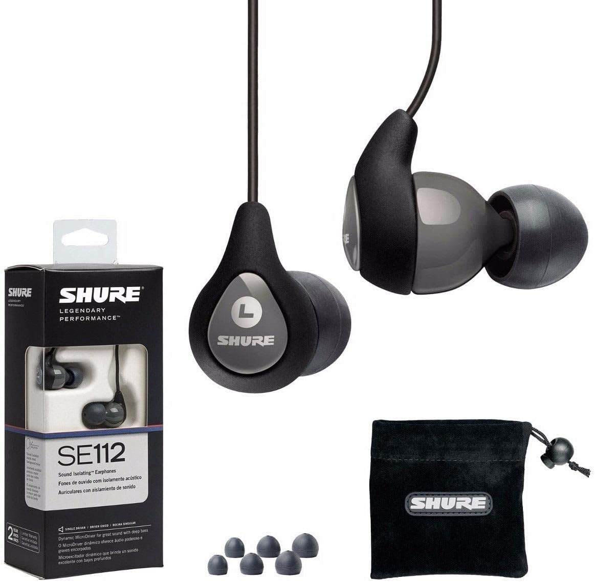 Sound Isolating Earbuds, Gray