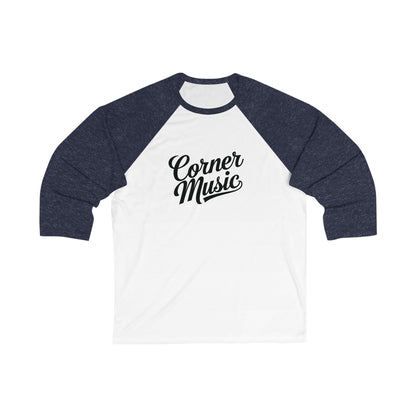 Corner Music Unisex 3\4 Sleeve Baseball Tee