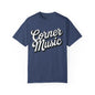 Corner Music Logo Unisex Garment-Dyed T-shirt