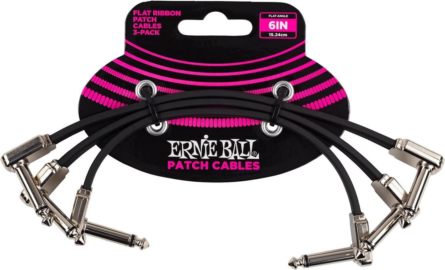 Ernie Ball Flat Ribbon Patch Cables - 3 Pack