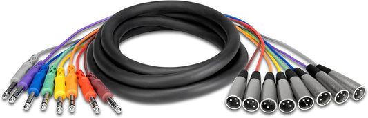 Hosa XLR3M to 1/4 in TRS Balanced Snake