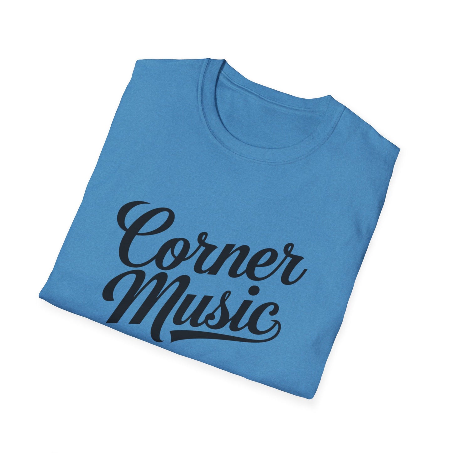 Corner Music Modern Logo Unisex Softstyle T-Shirt