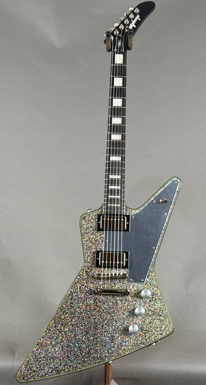 Epiphone Lzzy Hale Explorer Custom 2026 - Black Diamond Holographic Sparkle