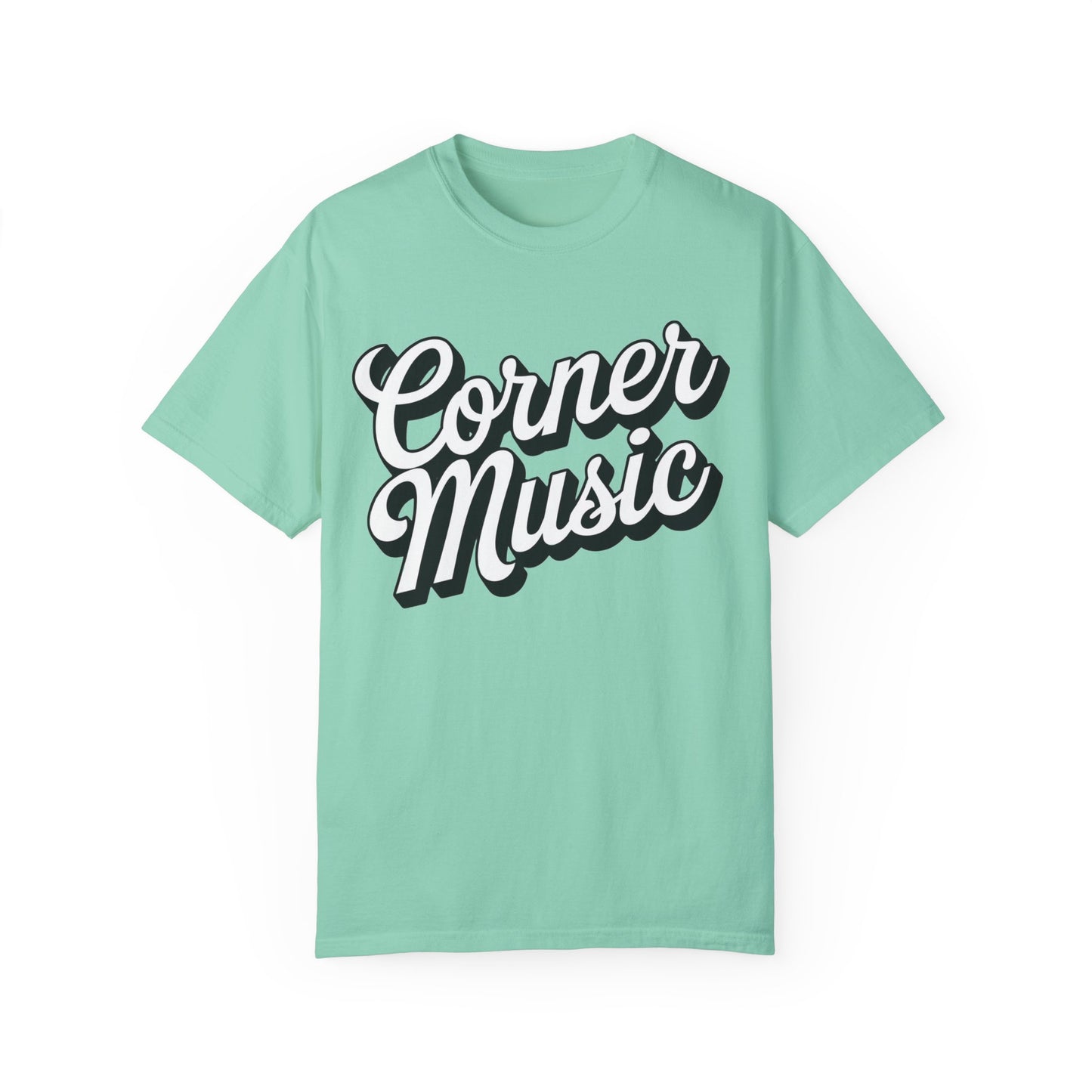 Corner Music Logo Unisex Garment-Dyed T-shirt