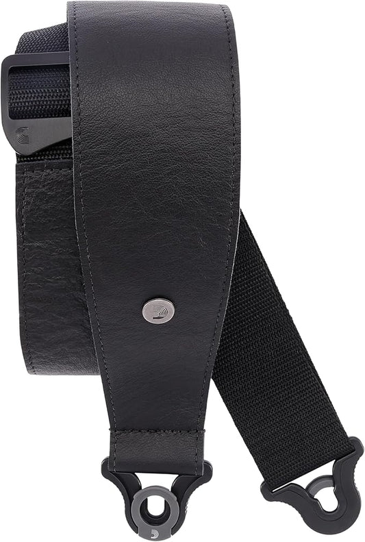 2.5" Comfort Leather Auto Lock Strap, Black