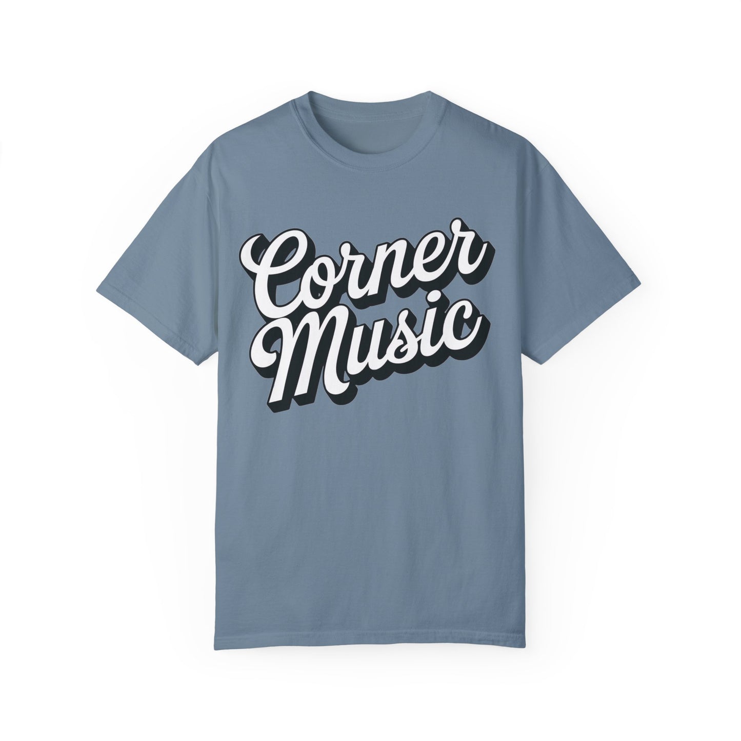 Corner Music Logo Unisex Garment-Dyed T-shirt