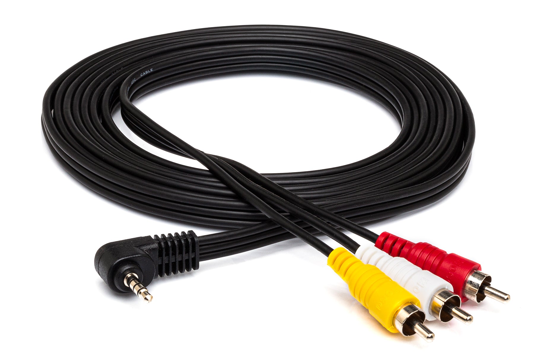 5 ft Camcoder Cable, 3.5mm TRRS to Composite Video & Stereo Audio