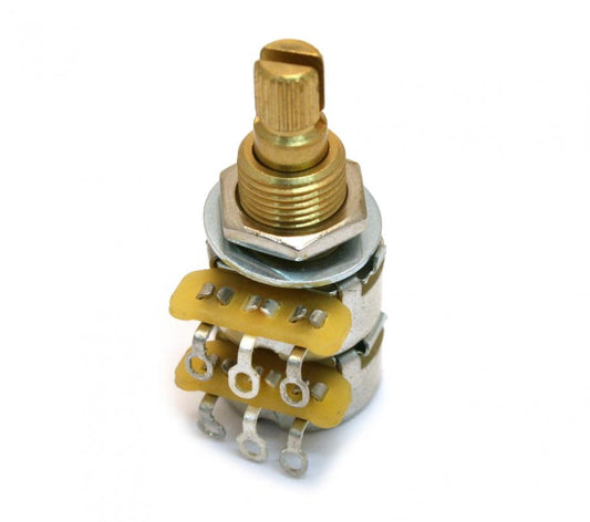CTS 500K Mini Balance/Blend Dual Ganged Guitar Pot Split Shaft