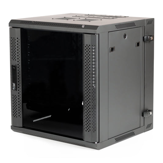 Gator 9U Wall Rack with Vented Glass Door