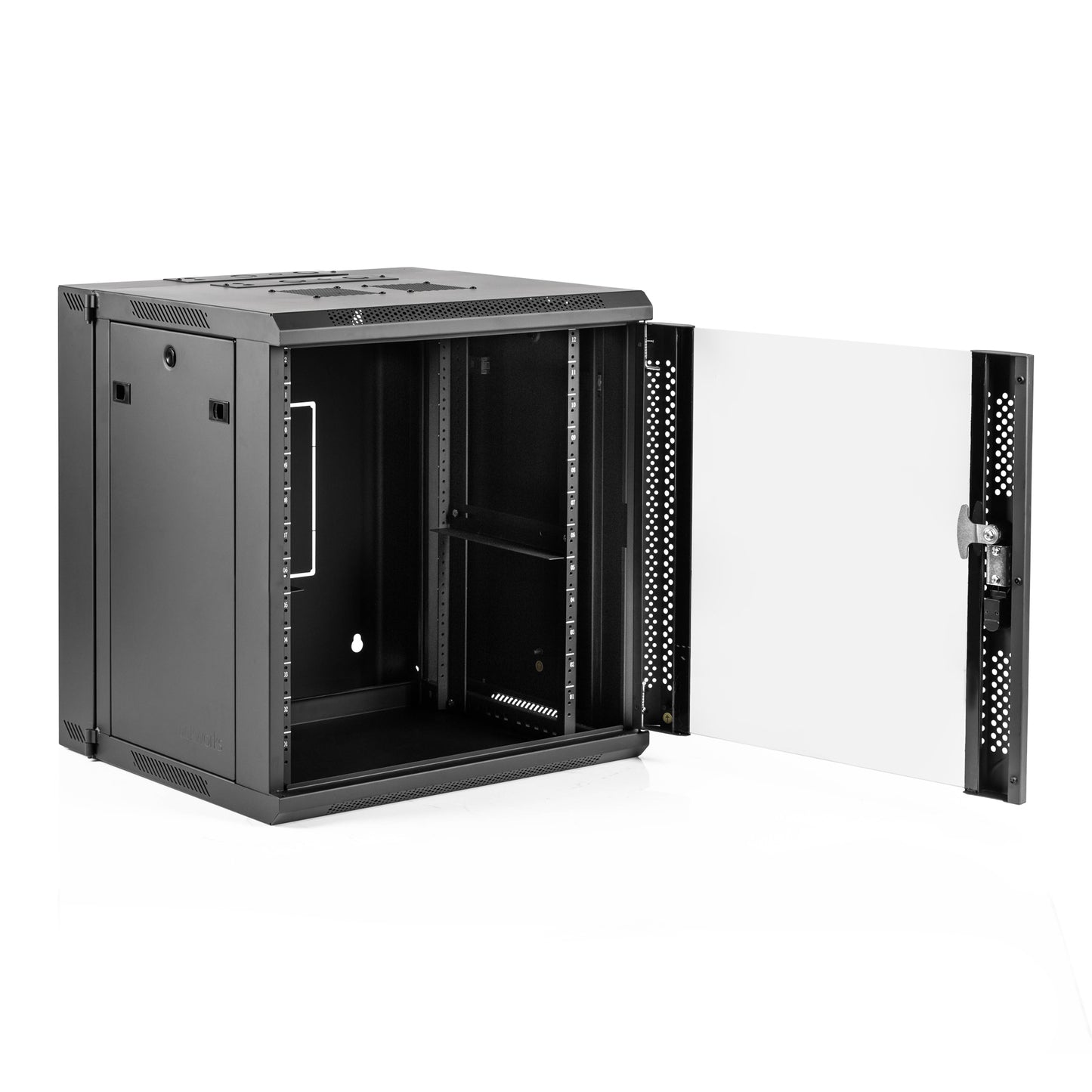 Gator 12U Wall Rack with Vented Glass Door