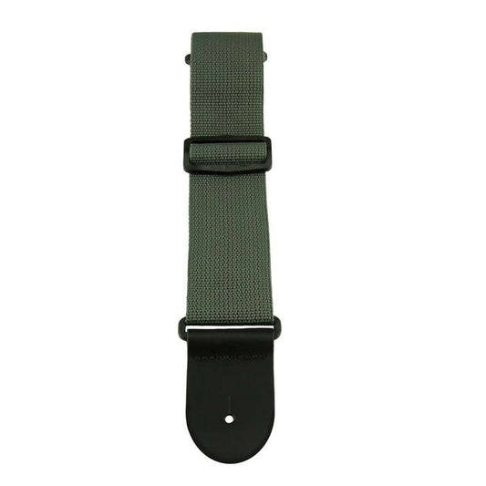 2" Poly Guitar Strap, Gray