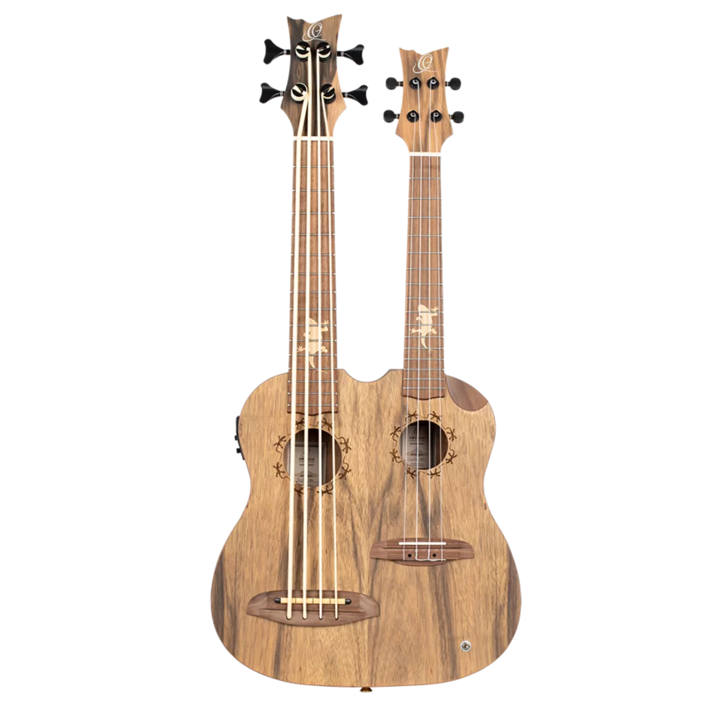 Tenor Size Double-Neck Uke Bass/ Ukulele