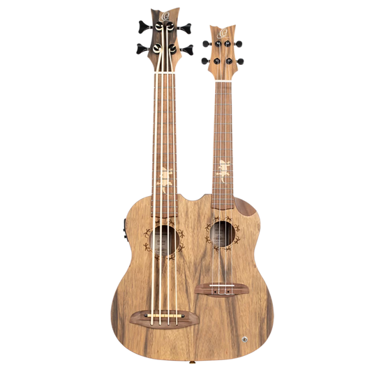 Tenor Size Double-Neck Uke Bass/ Ukulele