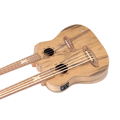 Tenor Size Double-Neck Uke Bass/ Ukulele