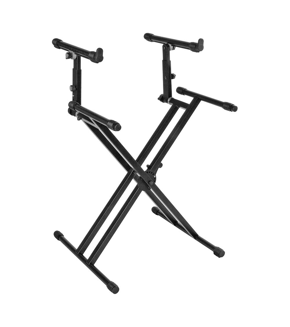 Keyboard Stand, 2 tier Double X