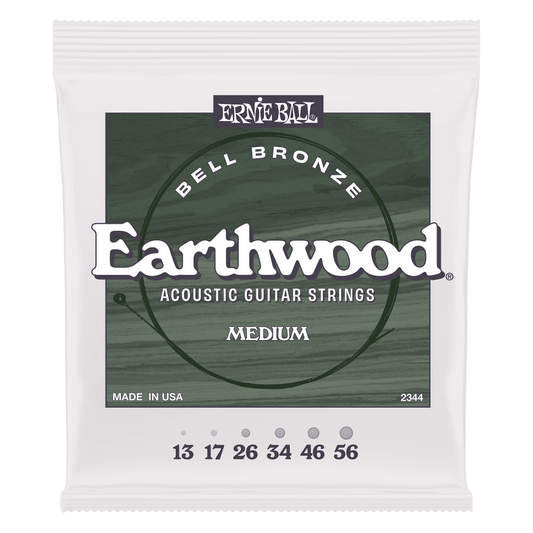 Ernie Ball Earthwood Bell Bronze Acoustic Guitar Strings - Medium