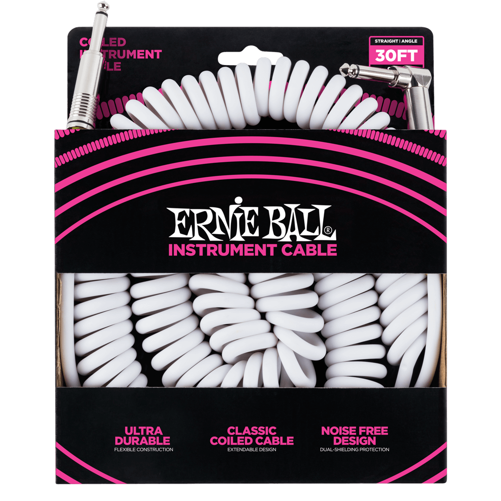 Ernie Ball 30' Coiled Instrument Cable