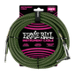 10 ft Instrument Cable, Black & Green