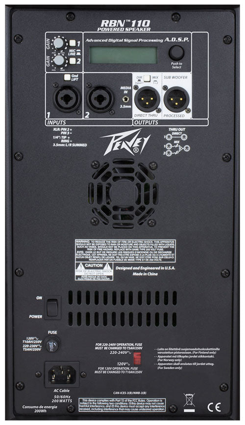 Peavey RBN 110 1050W 10" Powered Speaker