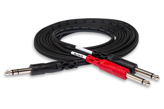 2m Insert Cable, TRS male to 2) TS male