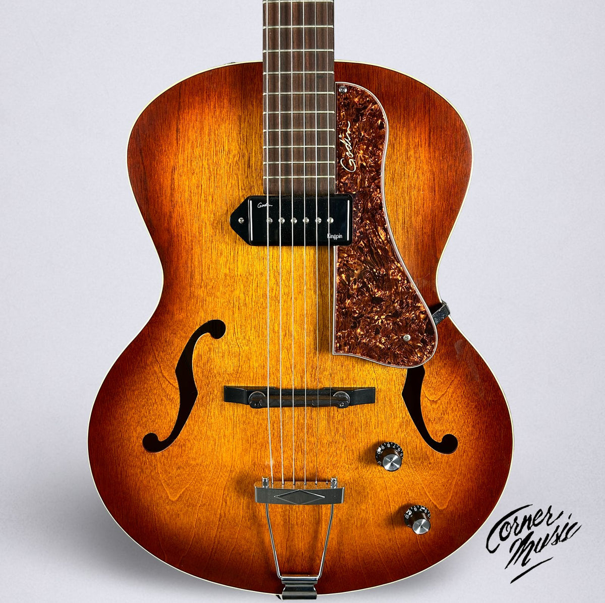 Godin 5th Avenue Kingpin P90 - Cognac Burst