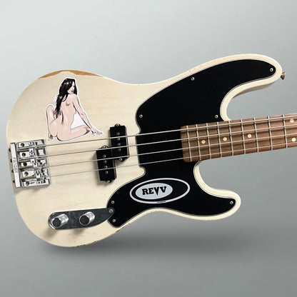 Fender Mike Dirnt Road Worn Precision Bass 2014 - White Blonde