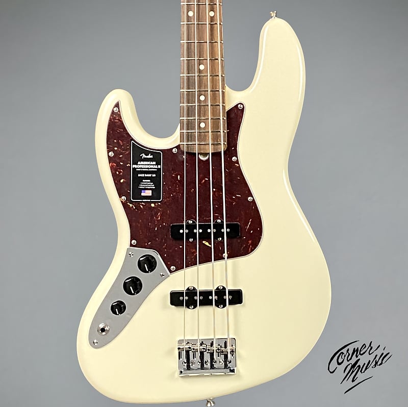 Fender American Professional II Jazz Bass Left Handed 2023 - Olympic White