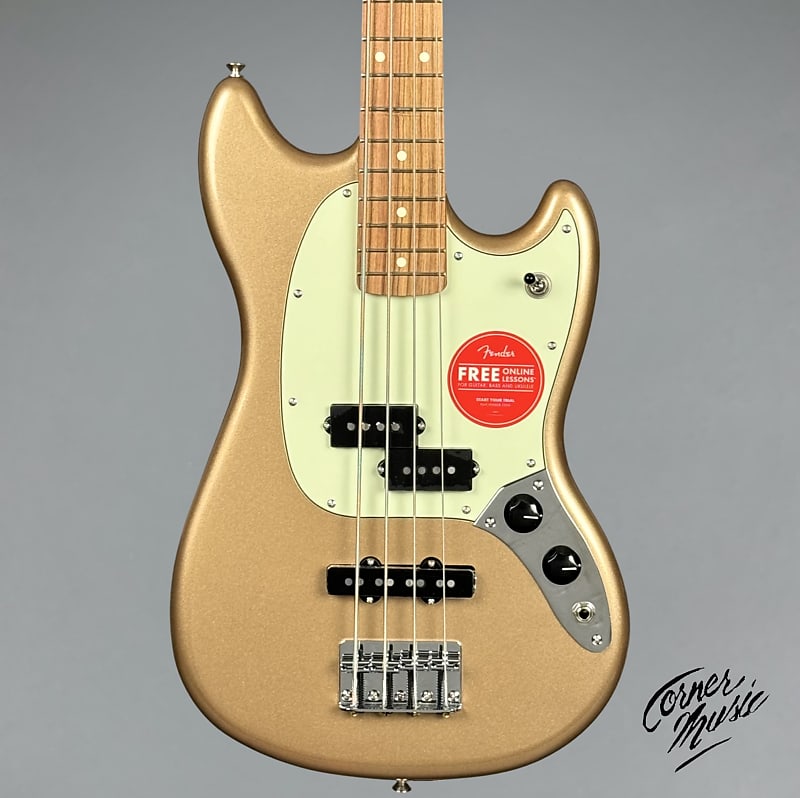 Fender Player Mustang PJ Bass 2023 - Firemist Gold